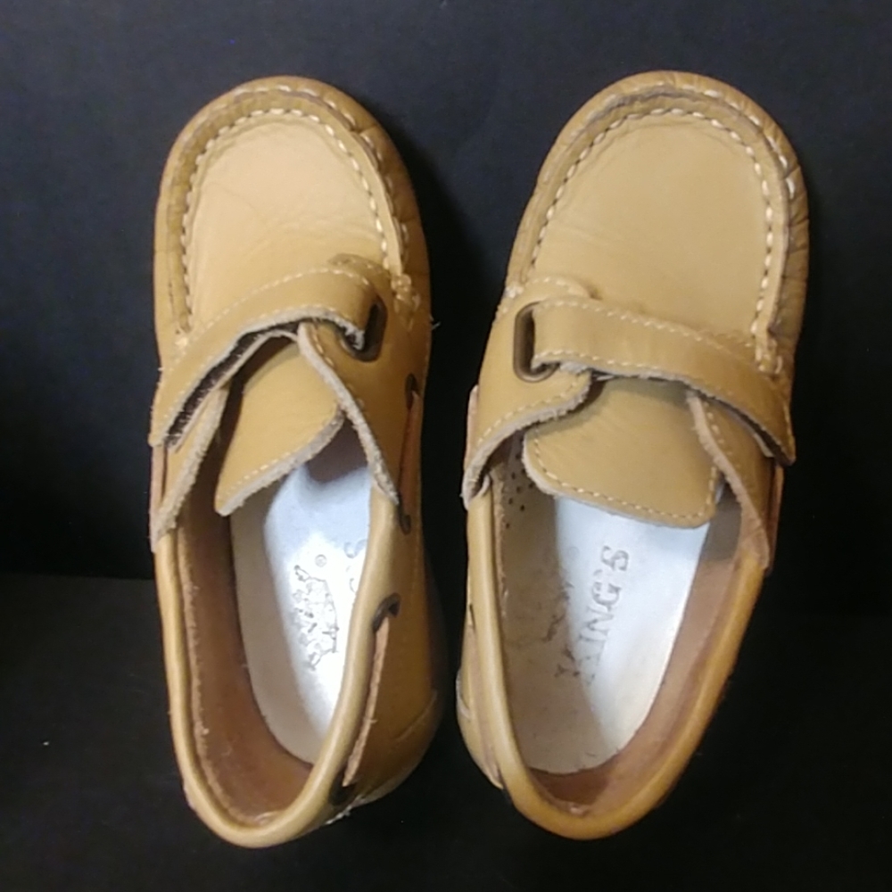 King's Beige Leather sz 26 Girls Loafers